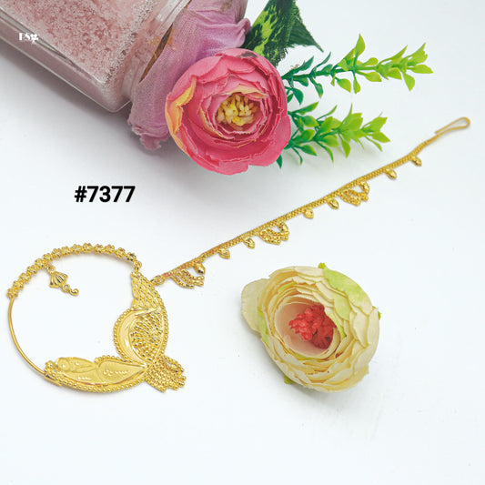 Gold Plated Nose Ring 1 Gram Gold Plated Jewellery PMJ Model No : 7377