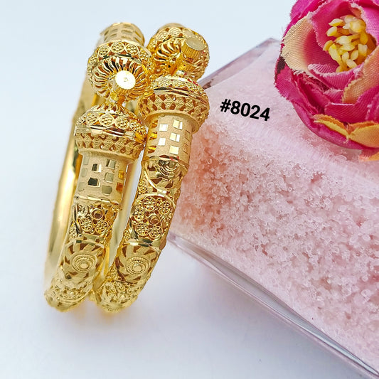 Gold Plated BANGLE 5 Gram Gold Plated Jewellery PMJ Model No : 8024