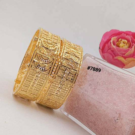 Gold Plated BANGLE 5 Gram Gold Plated Jewellery PMJ Model No : 7889
