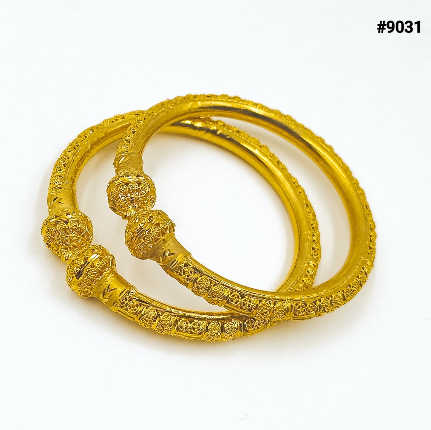 Gold Plated Bridal Wear Bangles, PMJ Model No: 9031