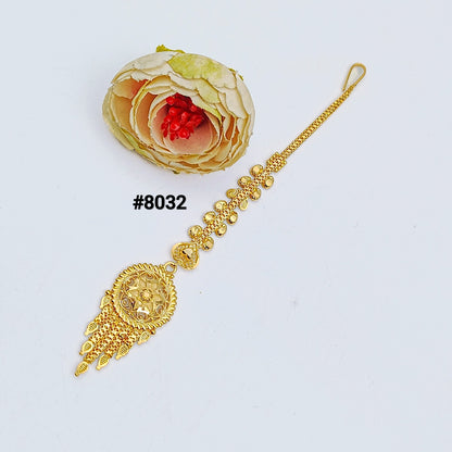 Gold Plated Maang Tika 5 Gram Gold Plated Jewellery PMJ Model No : 8032