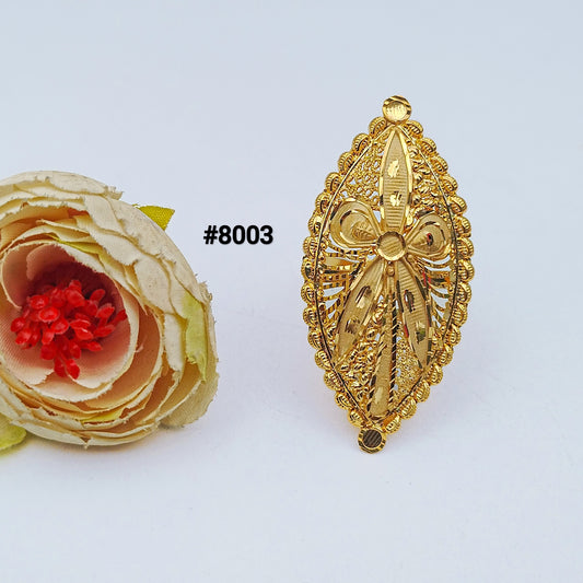 Gold Plated Finger Ring 5 Gram Gold Plated Jewellery PMJ Model No : 8003