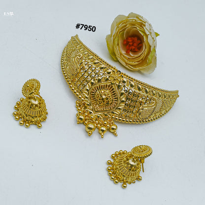 Gold Plated LONG NECKLACE 5 Gram Gold Plated Jewellery PMJ Model No : 7950