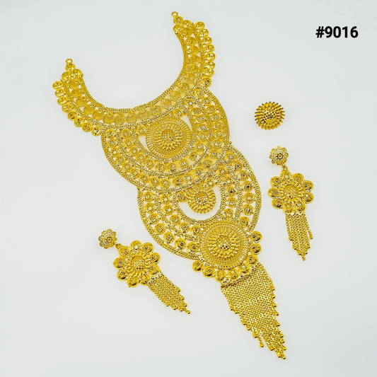 Gold Plated LONG NECKLACE 5 Gram Gold Plated Jewellery PMJ Model No : 9016