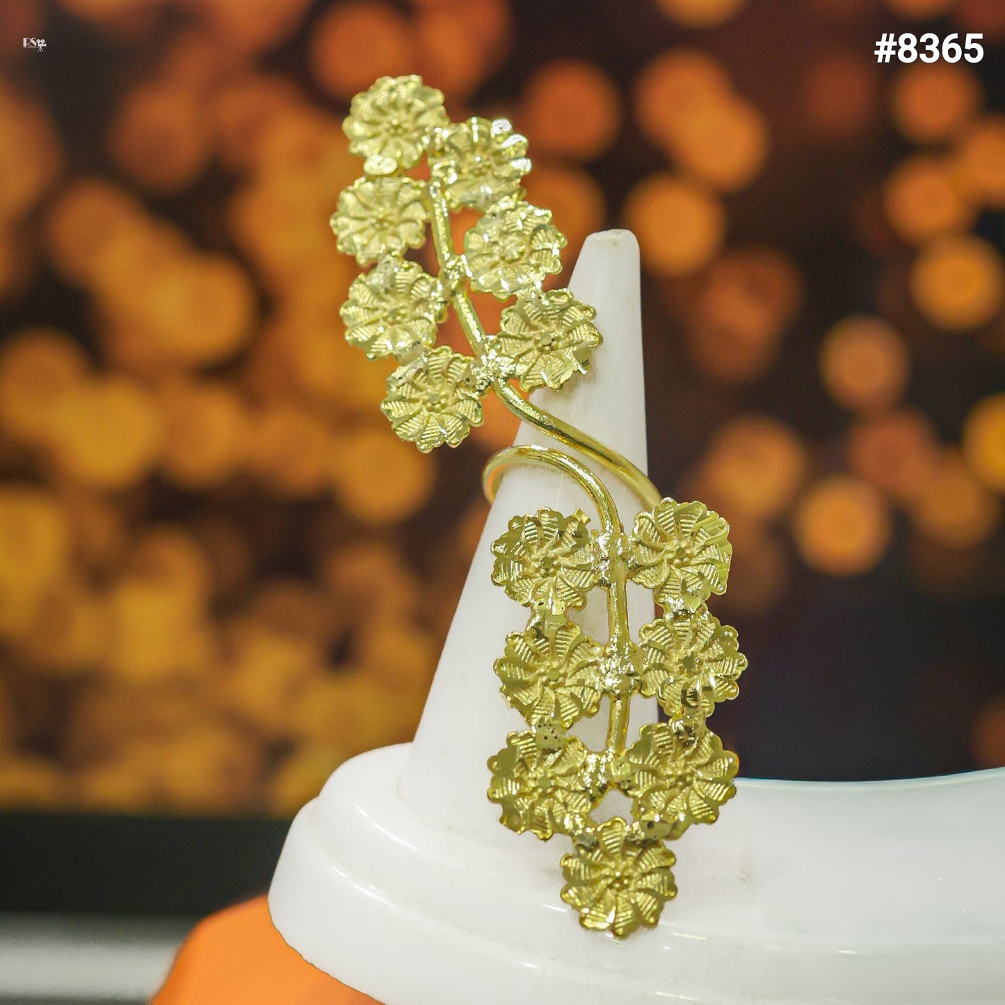 Gold Plated Finger Ring 5 Gram Gold Plated Jewellery PMJ Model No : 8365