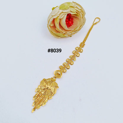Gold Plated Maang Tika 5 Gram Gold Plated Jewellery PMJ Model No : 8039