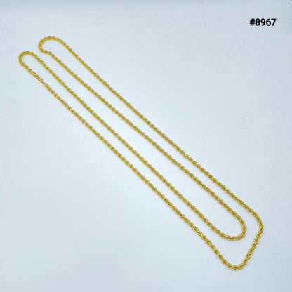 PMJ Premium 2 meter Long Gold Plated Chain Necklace Model No : 8967