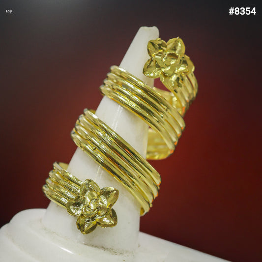 Gold Plated Finger Ring 5 Gram Gold Plated Jewellery PMJ Model No : 8354