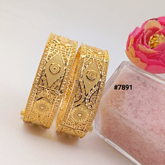Gold Plated BANGLE 5 Gram Gold Plated Jewellery PMJ Model No : 7891