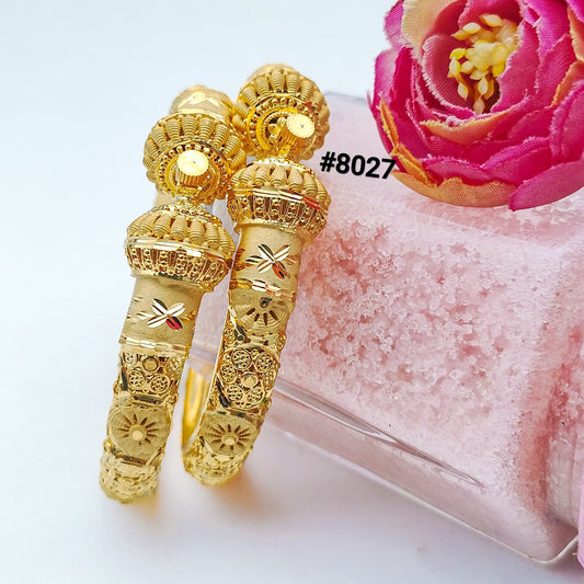 Gold Plated BANGLE 5 Gram Gold Plated Jewellery PMJ Model No : 8027