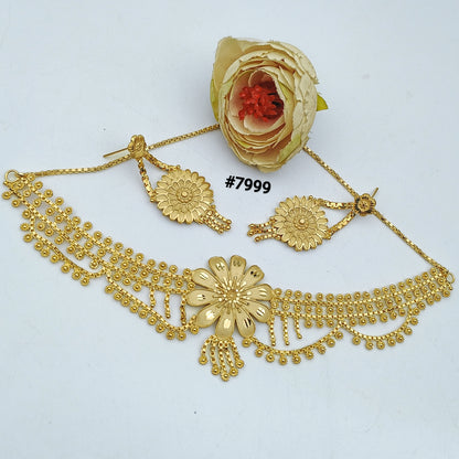 Gold Plated Short NECKLACE 5 Gram Gold Plated Jewellery PMJ Model No : 7999