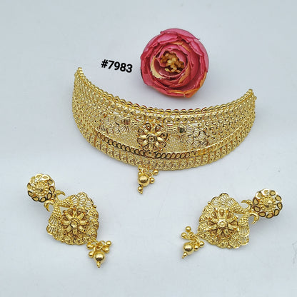 Gold Plated LONG NECKLACE 5 Gram Gold Plated Jewellery PMJ Model No : 7983