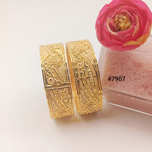 Gold Plated BANGLE 5 Gram Gold Plated Jewellery PMJ Model No : 7907