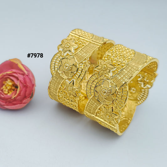 Gold Plated BANGLE 5 Gram Gold Plated Jewellery PMJ Model No : 7978