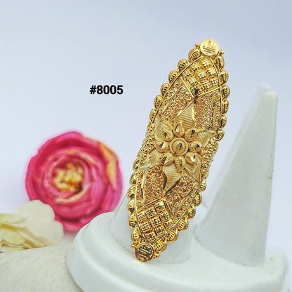 Gold Plated Finger Ring 5 Gram Gold Plated Jewellery PMJ Model No : 8005
