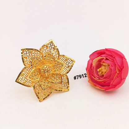 Gold Plated Finger Ring 5 Gram Gold Plated Jewellery PMJ Model No : 7912