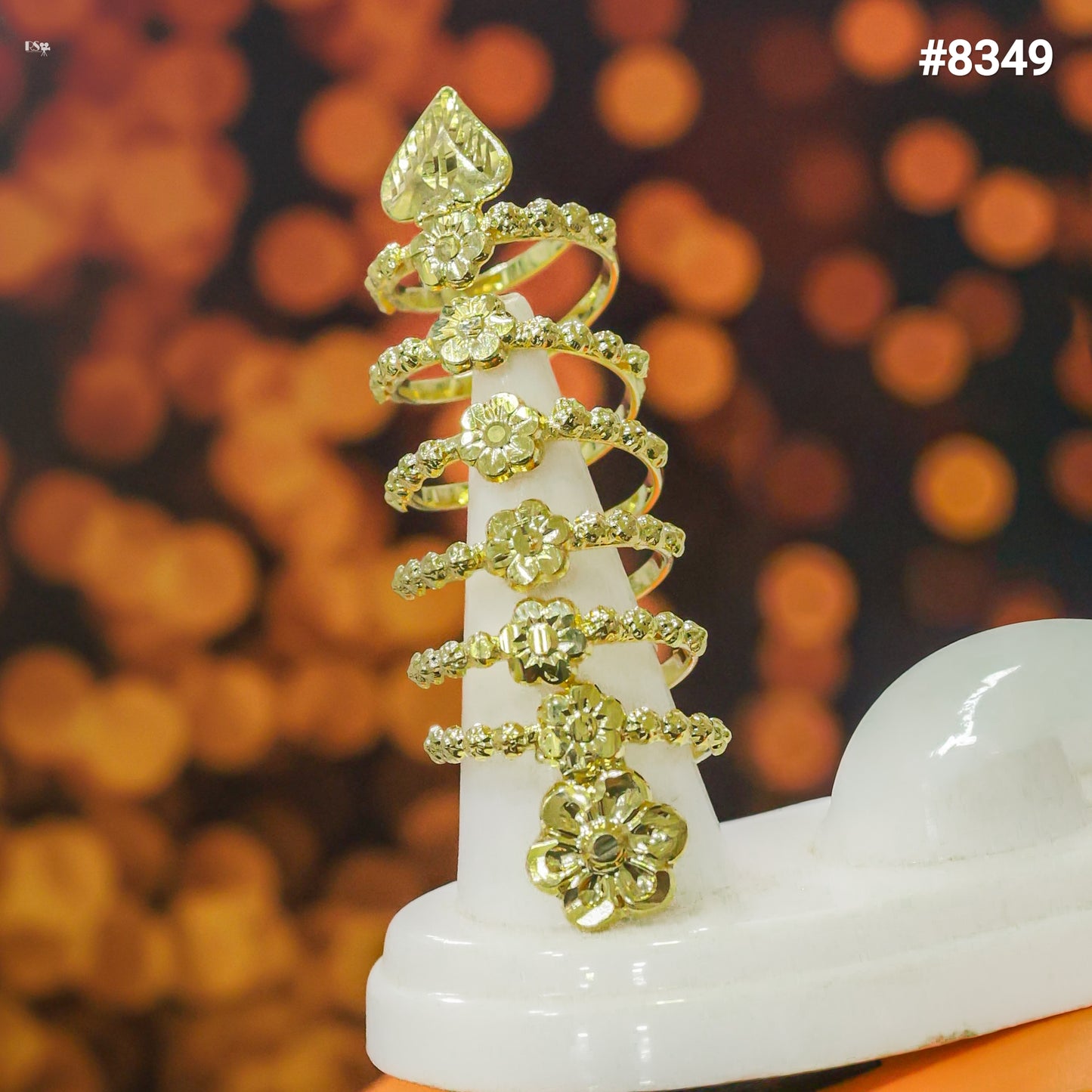 Gold Plated Finger Ring 5 Gram Gold Plated Jewellery PMJ Model No : 8349