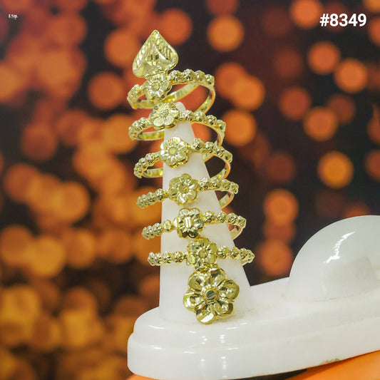 Gold Plated Finger Ring 5 Gram Gold Plated Jewellery PMJ Model No : 8349