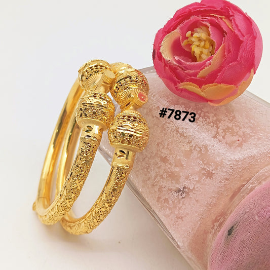 Gold Plated BANGLE 5 Gram Gold Plated Jewellery PMJ Model No : 7873