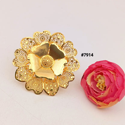 Gold Plated Finger Ring 5 Gram Gold Plated Jewellery PMJ Model No : 7914