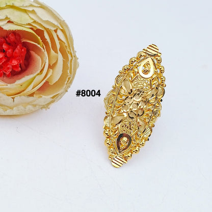 Gold Plated Finger Ring 5 Gram Gold Plated Jewellery PMJ Model No : 8004