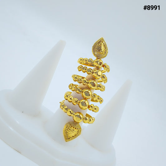 Gold Plated Finger Ring 5 Gram Gold Plated Jewellery PMJ Model No : 8991