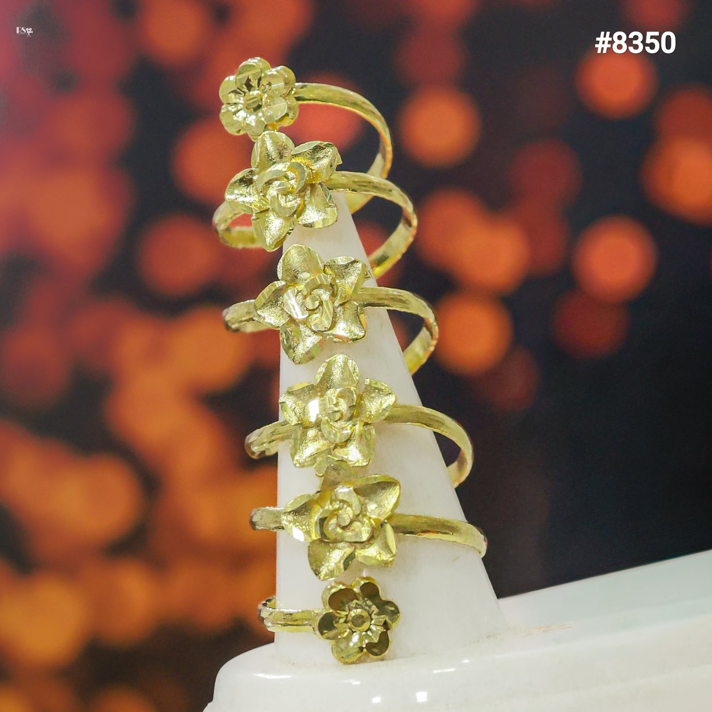 Gold Plated Finger Ring 5 Gram Gold Plated Jewellery PMJ Model No : 8350