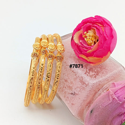Gold Plated BANGLE 5 Gram Gold Plated Jewellery PMJ Model No : 7871