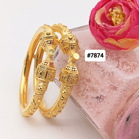 Gold Plated BANGLE 5 Gram Gold Plated Jewellery PMJ Model No : 7874