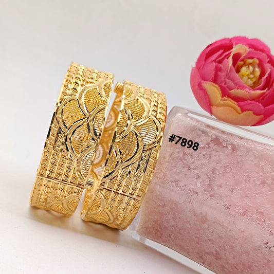 Gold Plated BANGLE 5 Gram Gold Plated Jewellery PMJ Model No : 7898