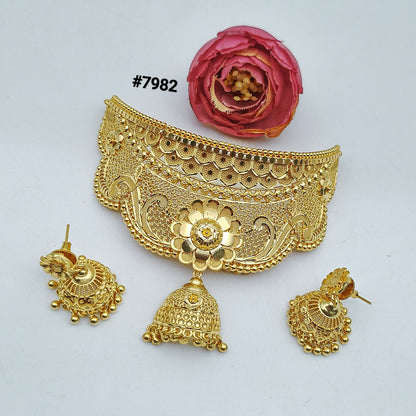 Gold Plated LONG NECKLACE 5 Gram Gold Plated Jewellery PMJ Model No : 7982