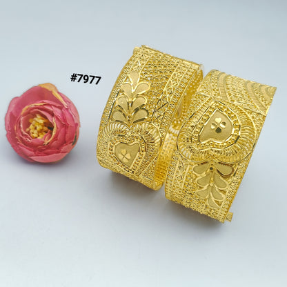 Gold Plated BANGLE 5 Gram Gold Plated Jewellery PMJ Model No : 7977