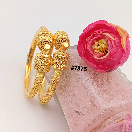 Gold Plated BANGLE 5 Gram Gold Plated Jewellery PMJ Model No : 7875
