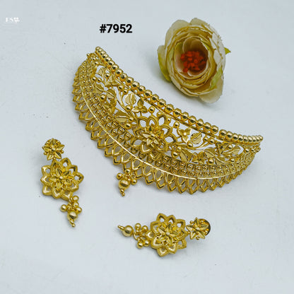 Gold Plated LONG NECKLACE 5 Gram Gold Plated Jewellery PMJ Model No : 7952