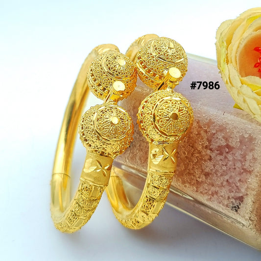 Gold Plated BANGLE 5 Gram Gold Plated Jewellery PMJ Model No : 7986