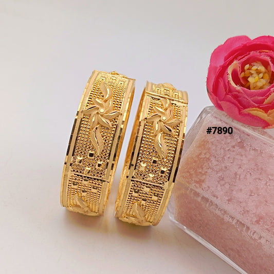 Gold Plated BANGLE 5 Gram Gold Plated Jewellery PMJ Model No : 7890