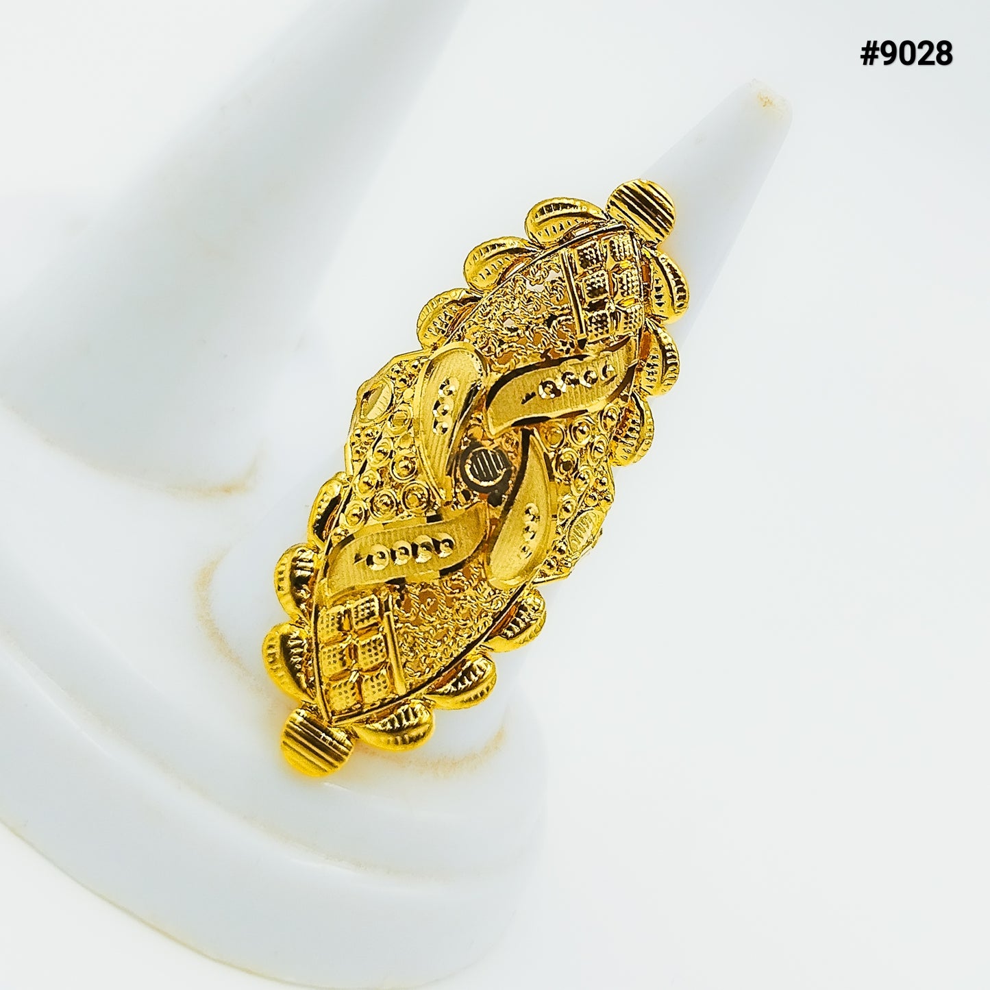 Gold Plated Finger Ring 2 Inch 5 Gram Gold Plated Jewellery PMJ Model No : 9028