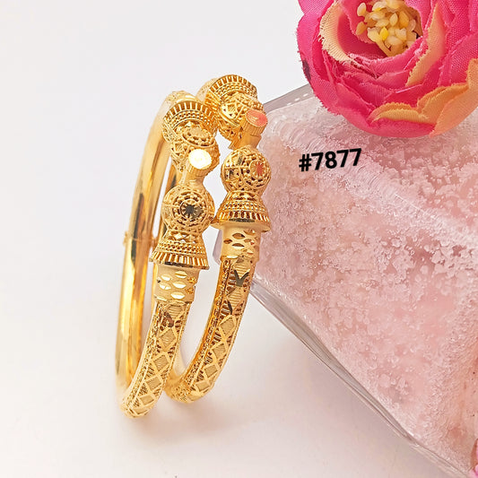 Gold Plated BANGLE 5 Gram Gold Plated Jewellery PMJ Model No : 7877