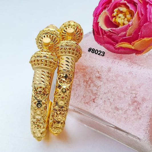 Gold Plated BANGLE 5 Gram Gold Plated Jewellery PMJ Model No : 8023