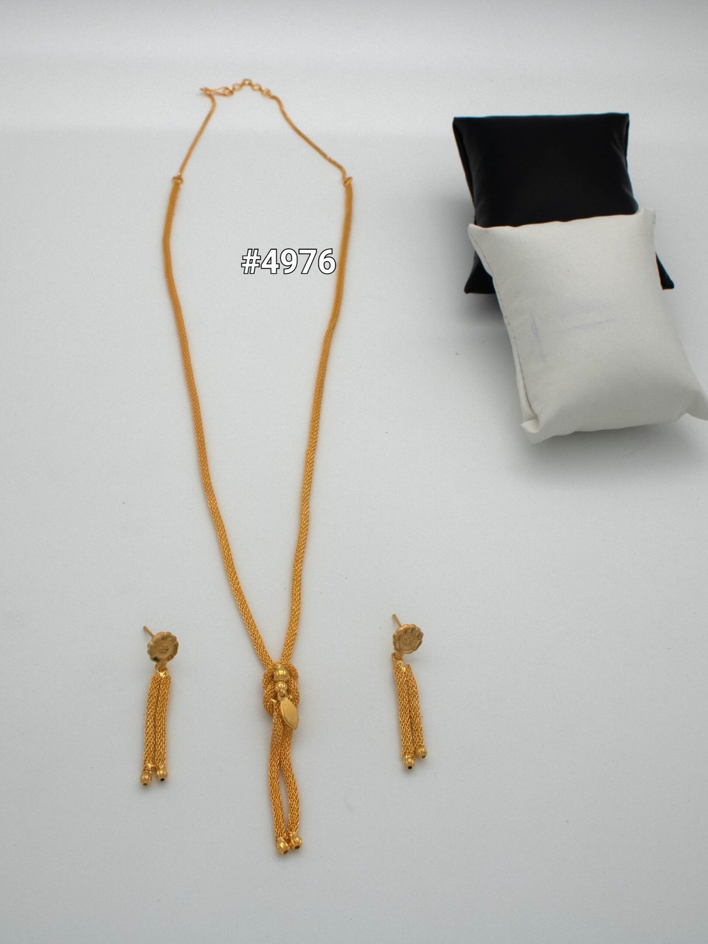 Exclusive Gold Plated Long Necklaces Set, PMJ Model No: 4976