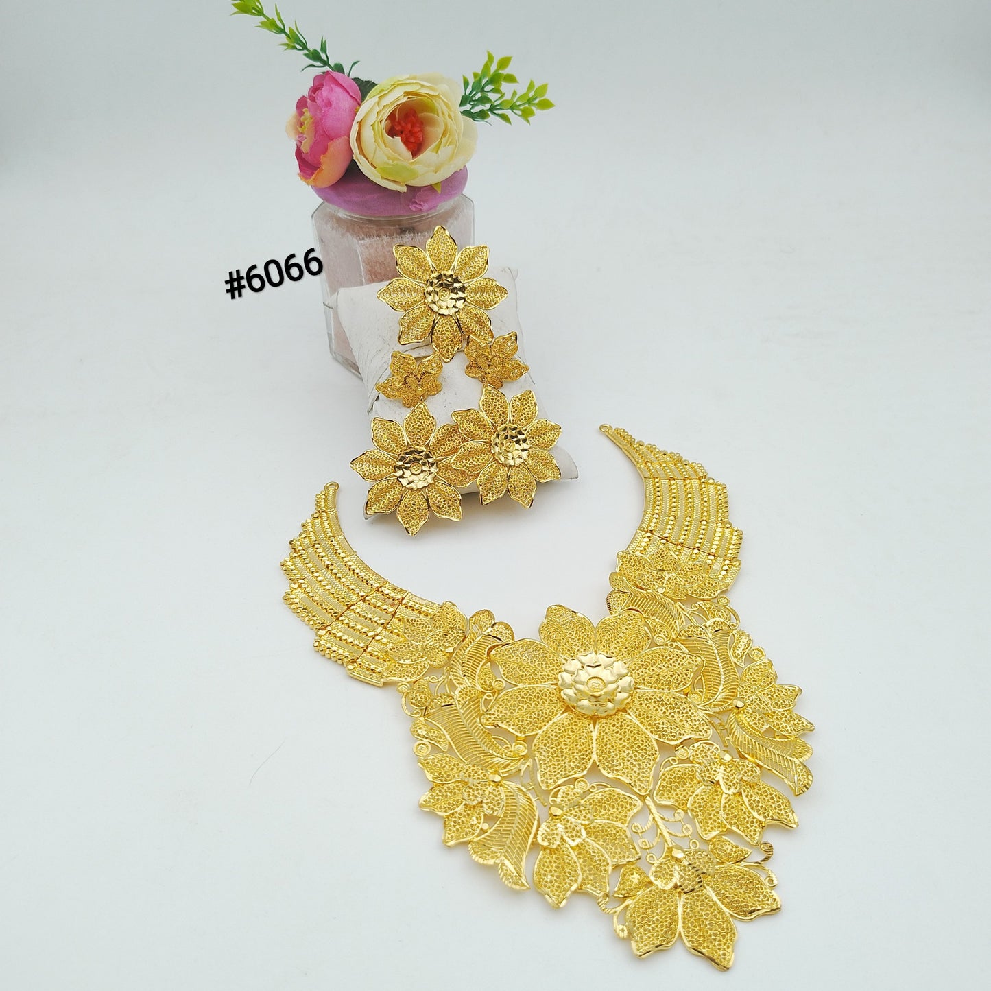 Gold Plated Short Necklace, PMJ Model No: 6066