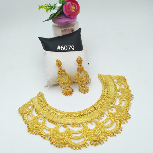 Gold Plated Short Necklace, PMJ Model No: 6079