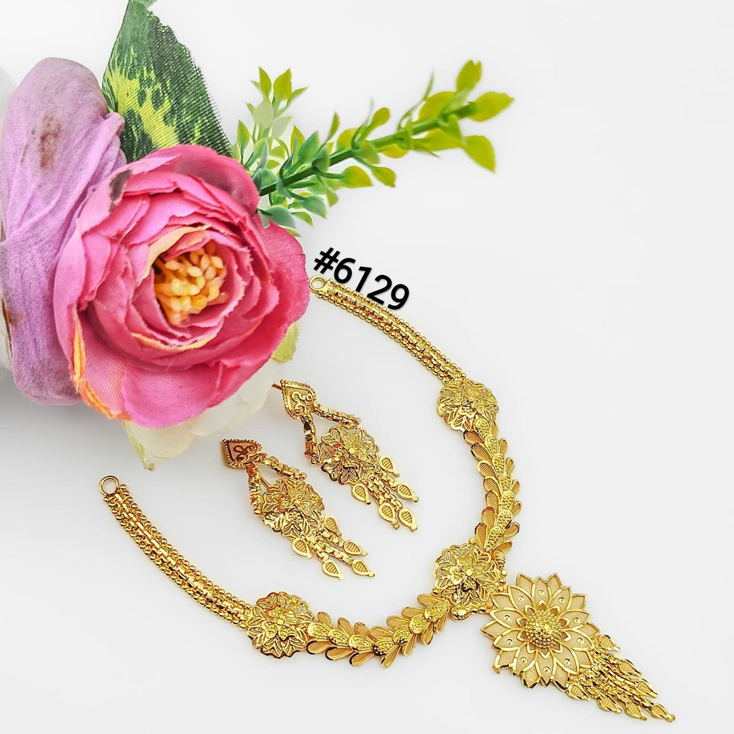 Gold Plated Short Necklace, PMJ Model No: 6129