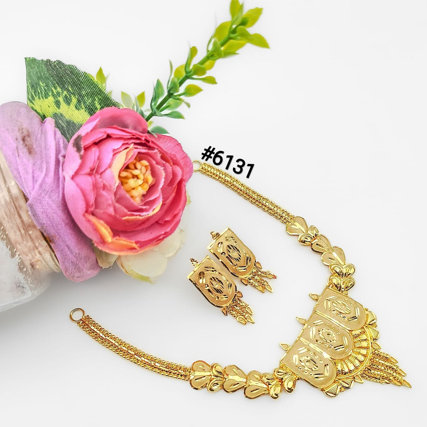 Gold Plated Short Necklace, PMJ Model No: 6131