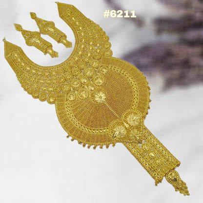 Exclusive Gold Plated Long Necklaces Set, PMJ Model No: 6211