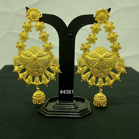 Exclusive Designer Gold Plated Earrings, PMJ Model No: 4381