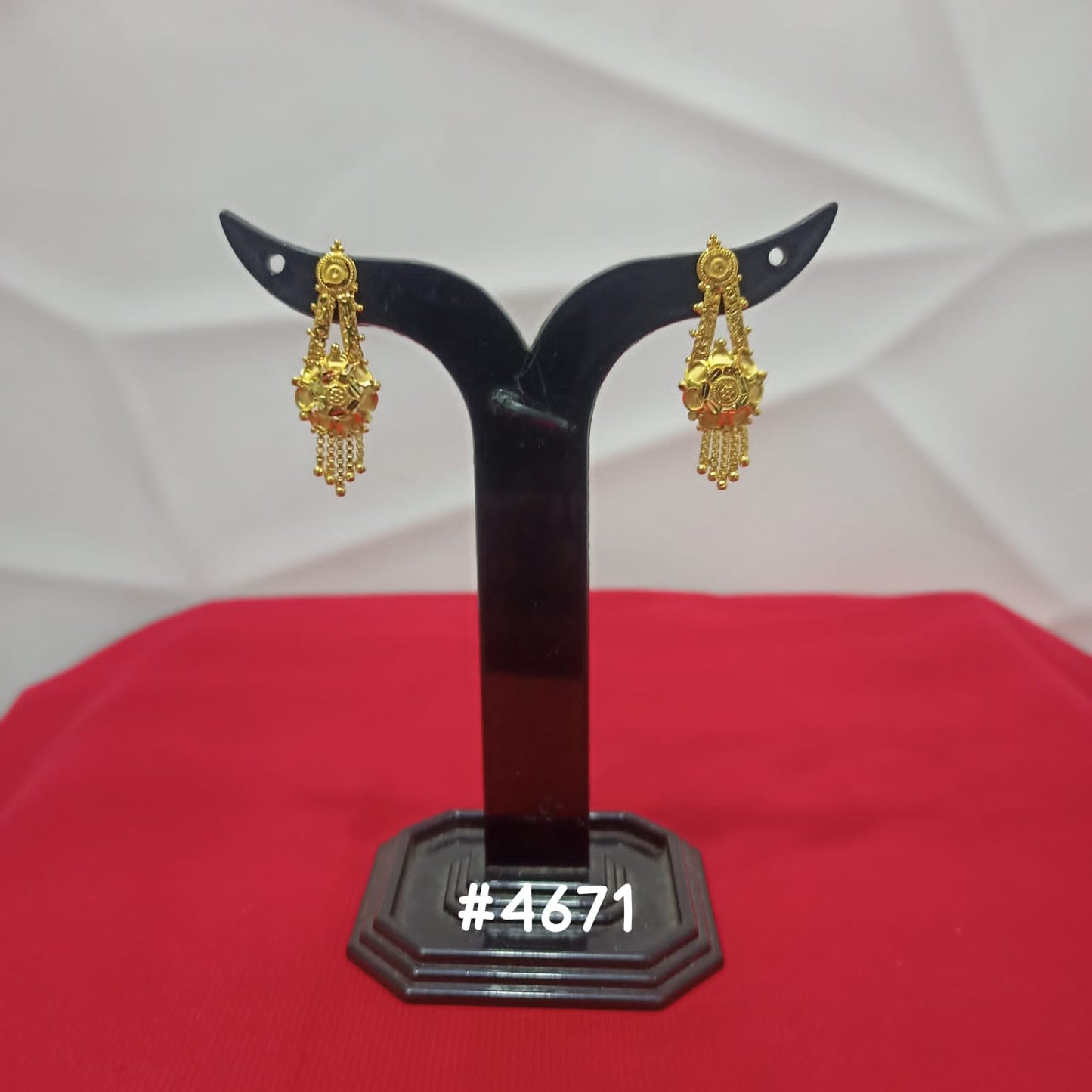 Exclusive Designer Gold Plated Earrings, PMJ Model No: 4671