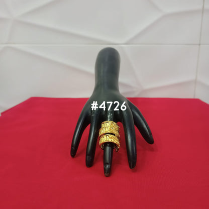 Stylish Gold Plated Ladies Finger Ring, PMJ Model No: 4726