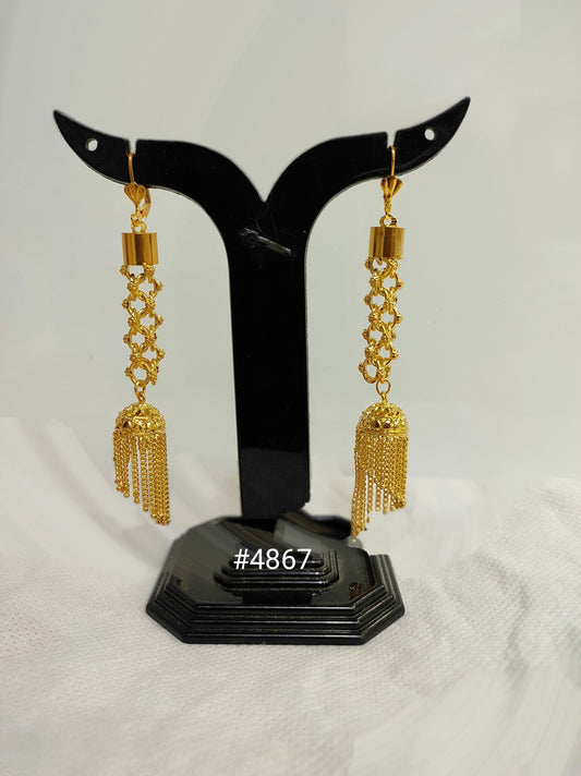 Gold Plated Designer Earrings, PMJ Model No: 4867