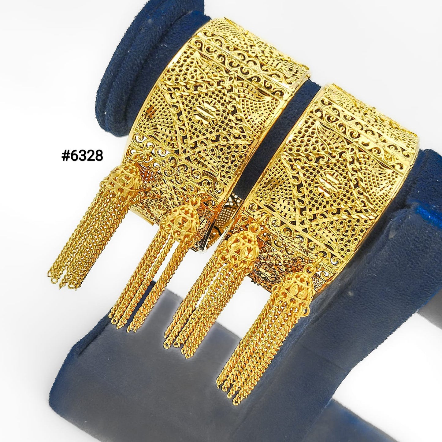 Gold Plated Bridal Wear Bangles, PMJ Model No: 6328